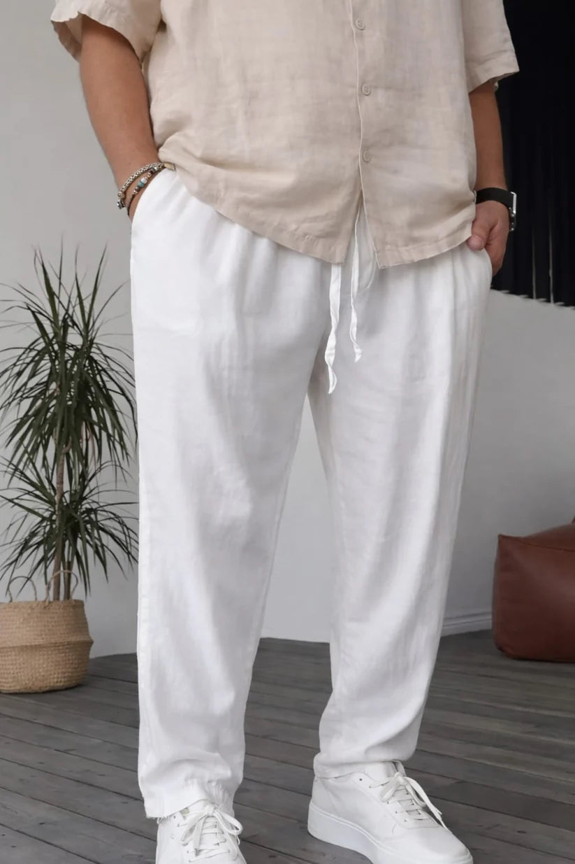 Pantaloni din in H105